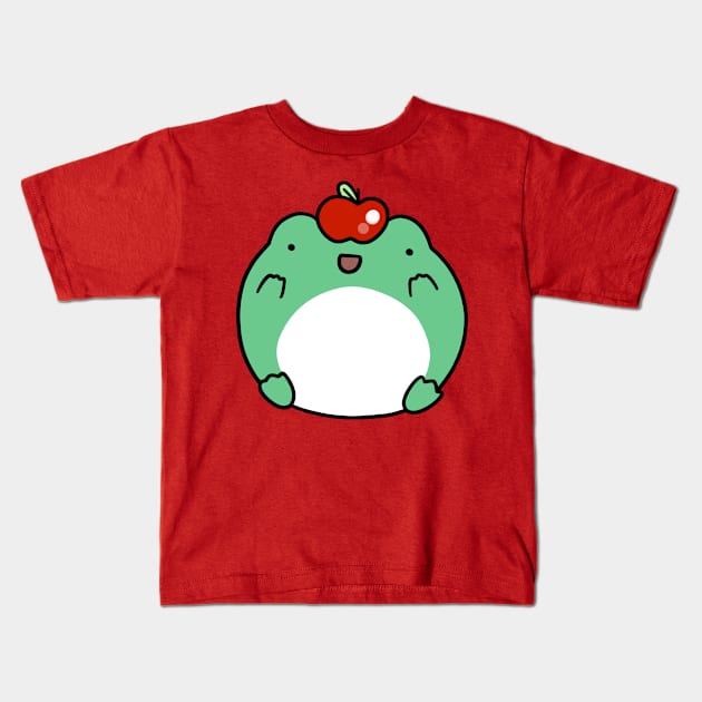 Apple Frog Kids T-Shirt by saradaboru